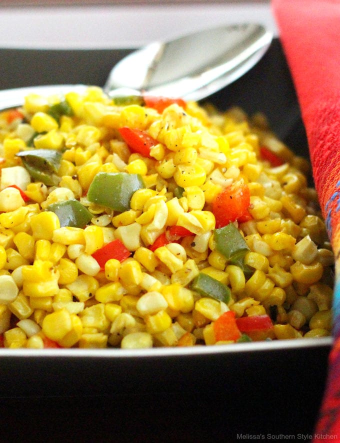 roasted corn in a bowl