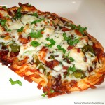 Barbecue Chicken And Bacon Naan Pizza