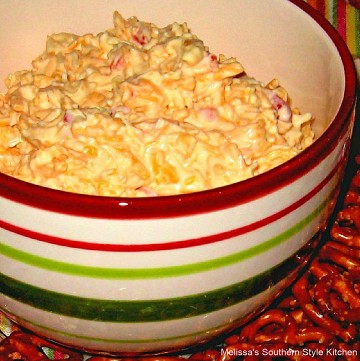 Southern style Creamy Three Cheese Pimento Cheese