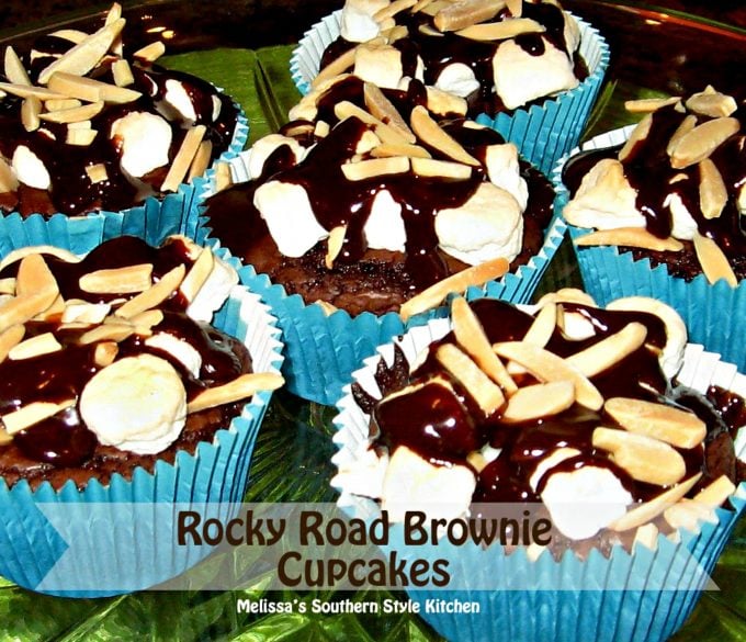 Rocky Road Brownie Cupcakes