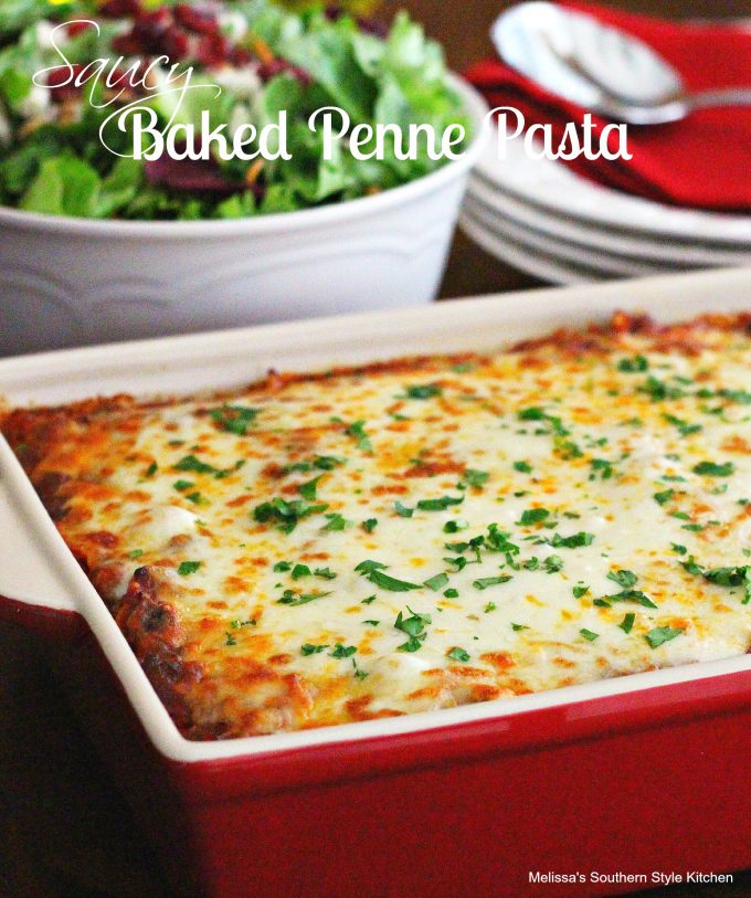 Saucy Baked Penne Pasta