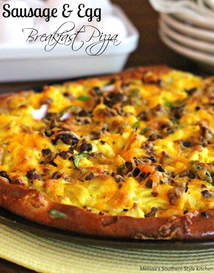 Sausage And Egg Breakfast Pizza 