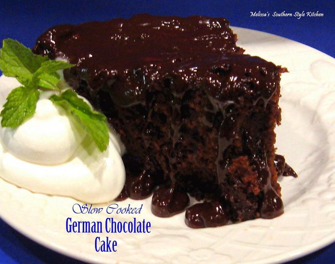 Slow Cooked German Chocolate Cake