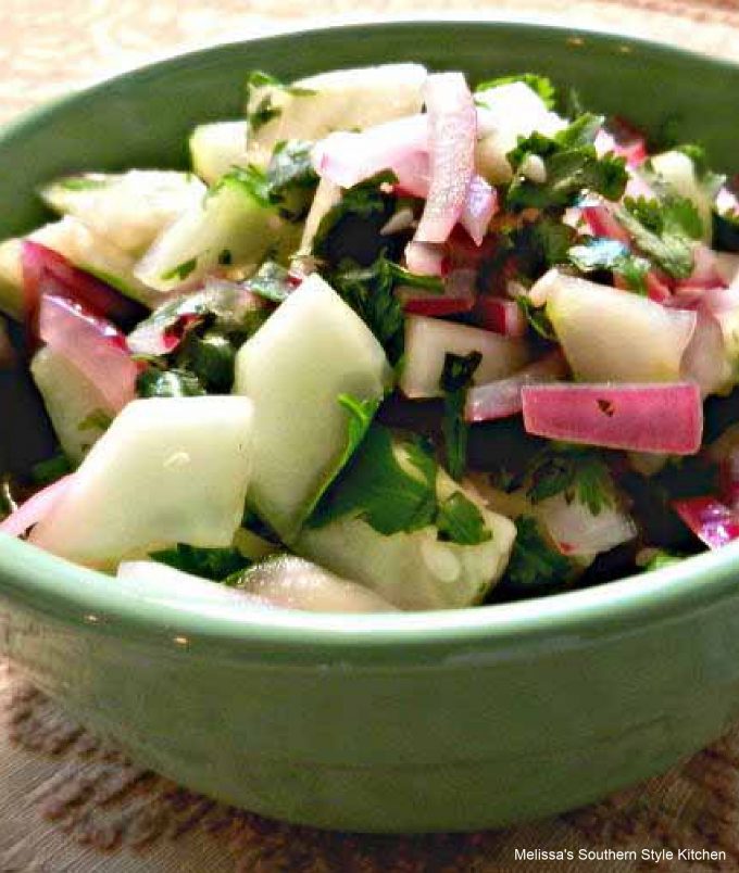Cucumber And Red Onion Salad