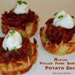 Nested Pulled Pork Barbecue Potato Skins