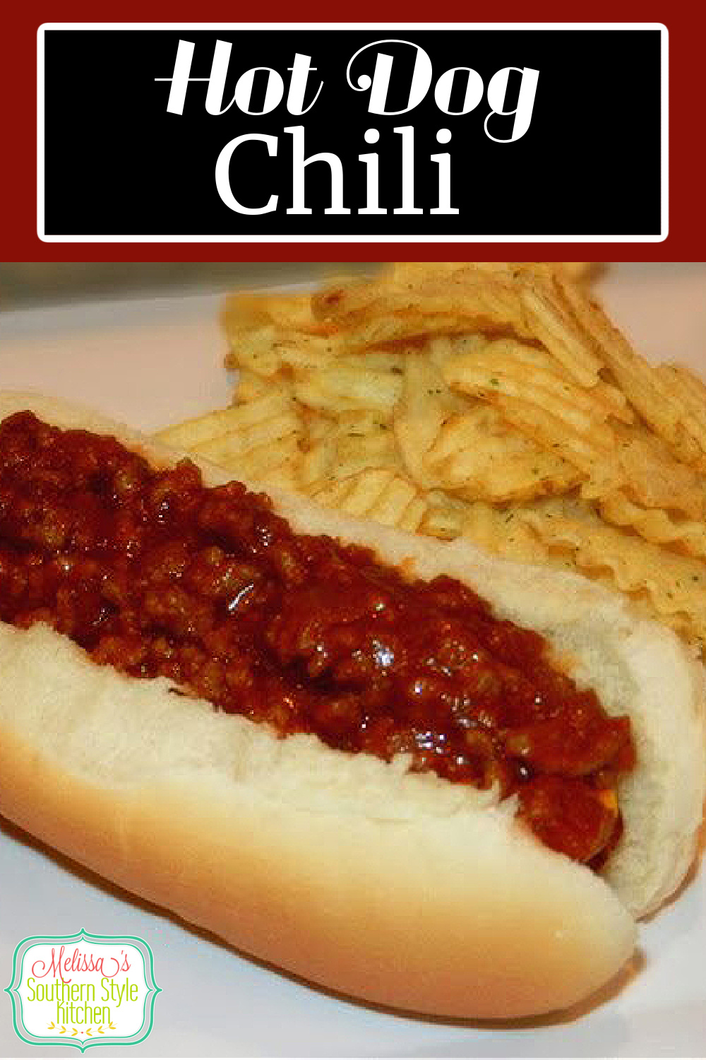Homestyle Hot Dog Chili for cookouts and tailgating is the perfect topping for your hot dogs and grilled sausages #chili #hotdogchili #chilisauce #grilled #hotdogs #homestylechili #dinner #dinnerideas #food #recipes #southernfood #southernrecipes