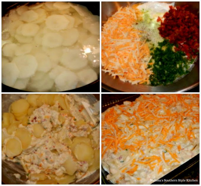 ingredients to make Loaded Scalloped Potatoes