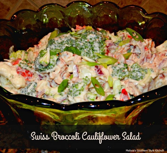 Swiss Broccoli-Cauliflower Salad 