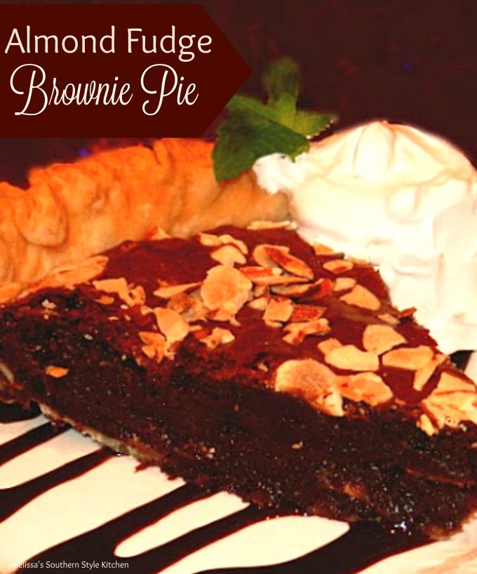 Almond Fudge Brownie Pie
