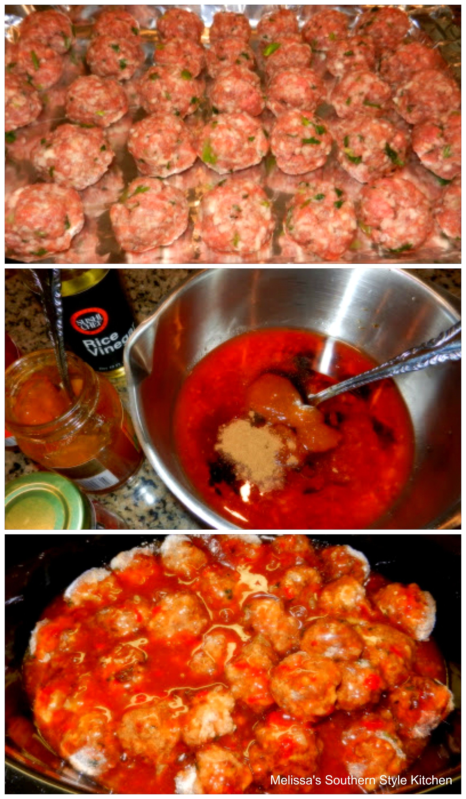 Slow Cooked Asian Meatballs With An Orange Chili Sauce