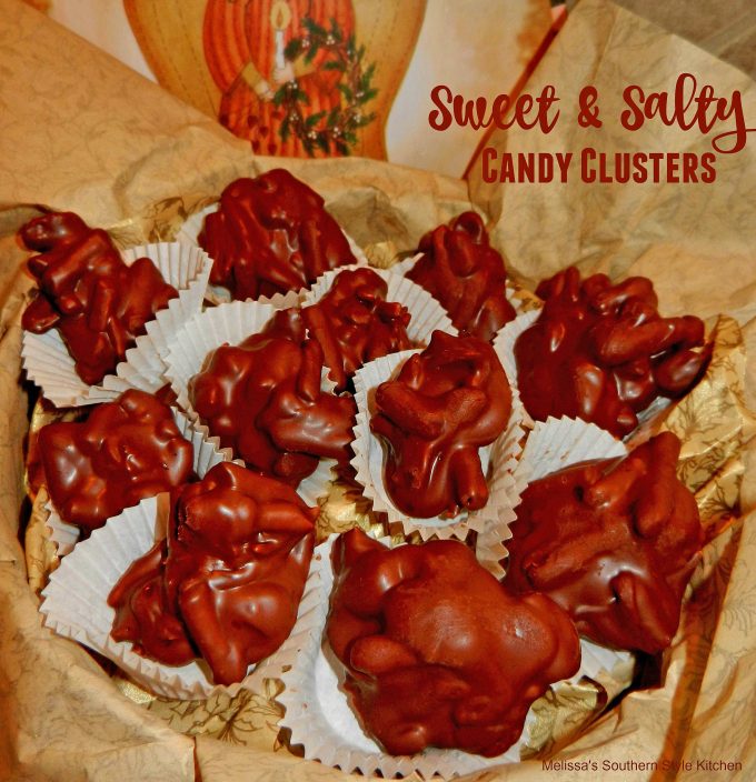 Sweet and Salty Candy Clusters
