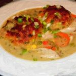 Chicken Stew with Cheddar Chive Biscuits