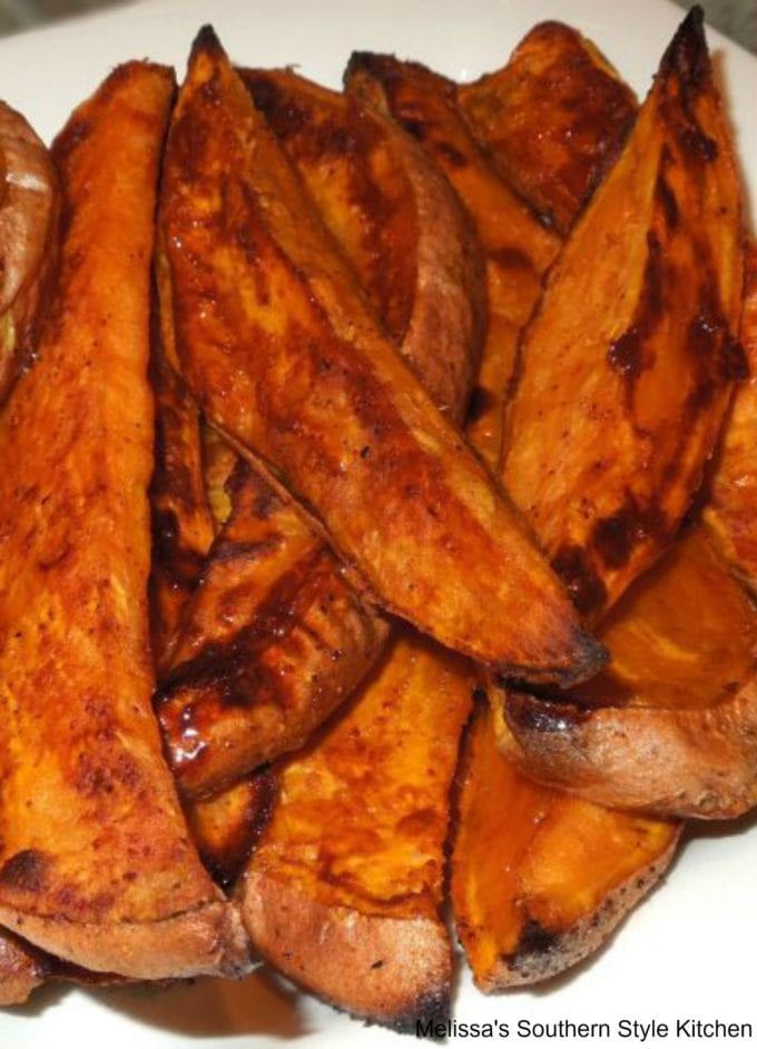 sweet potato fries on a plate