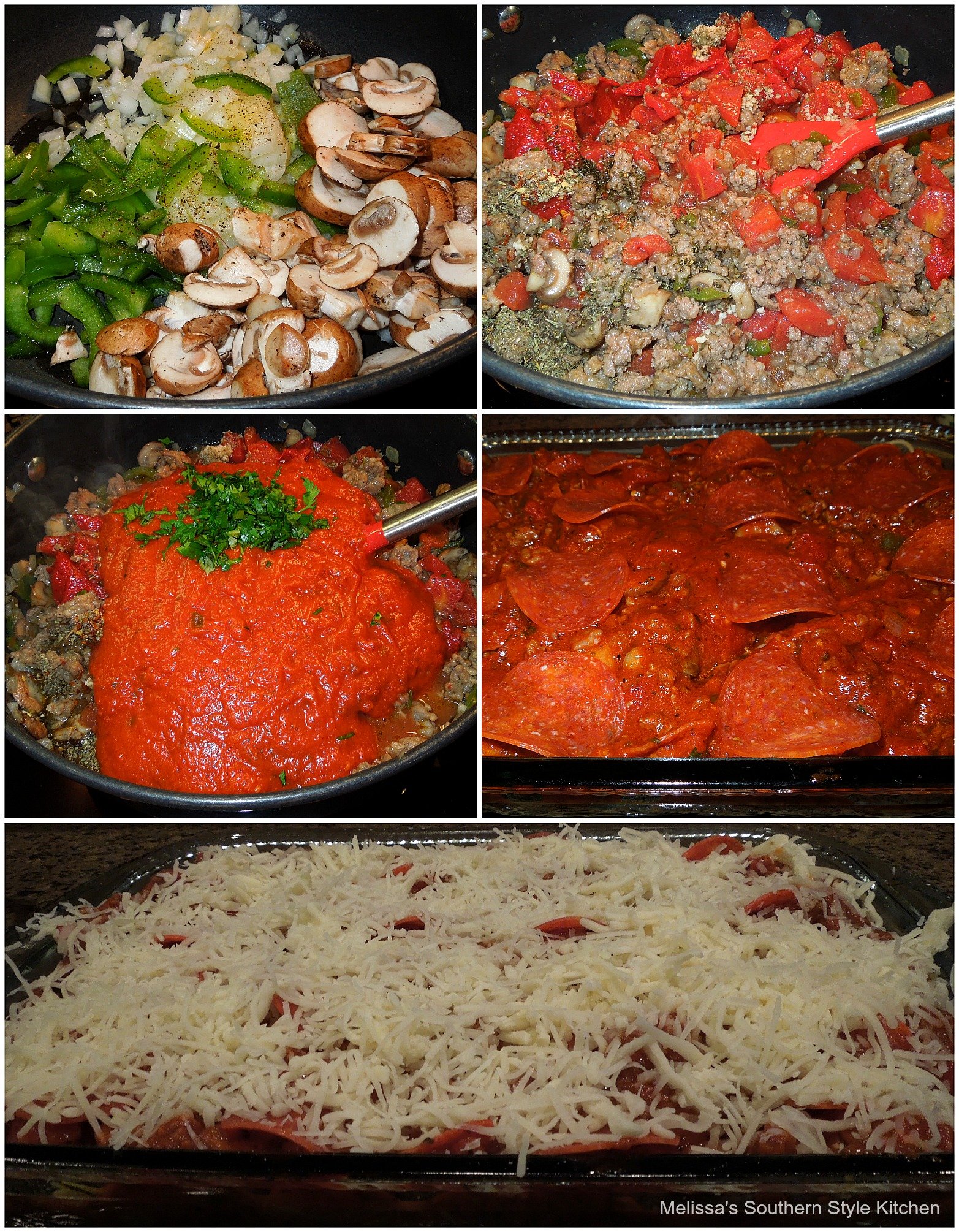 Baked Pizza Spaghetti ingredients 