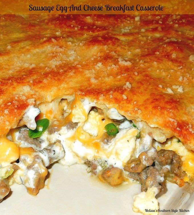 Sausage Egg And Cheese Breakfast Casserole
