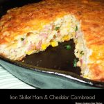 Iron Skillet Ham And Cheddar Cornbread