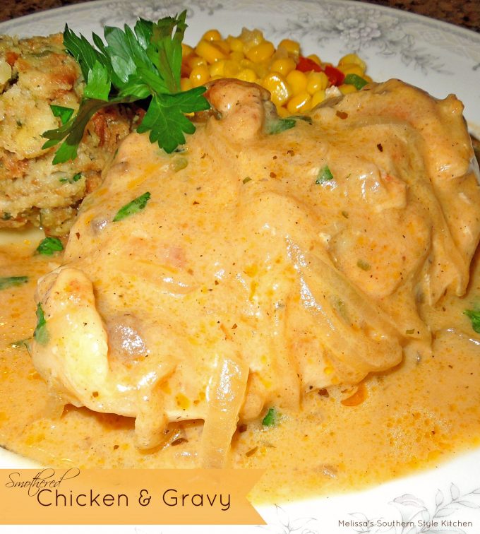 Smothered Chicken Recipe (Chicken and Gravy) - A Spicy Perspective