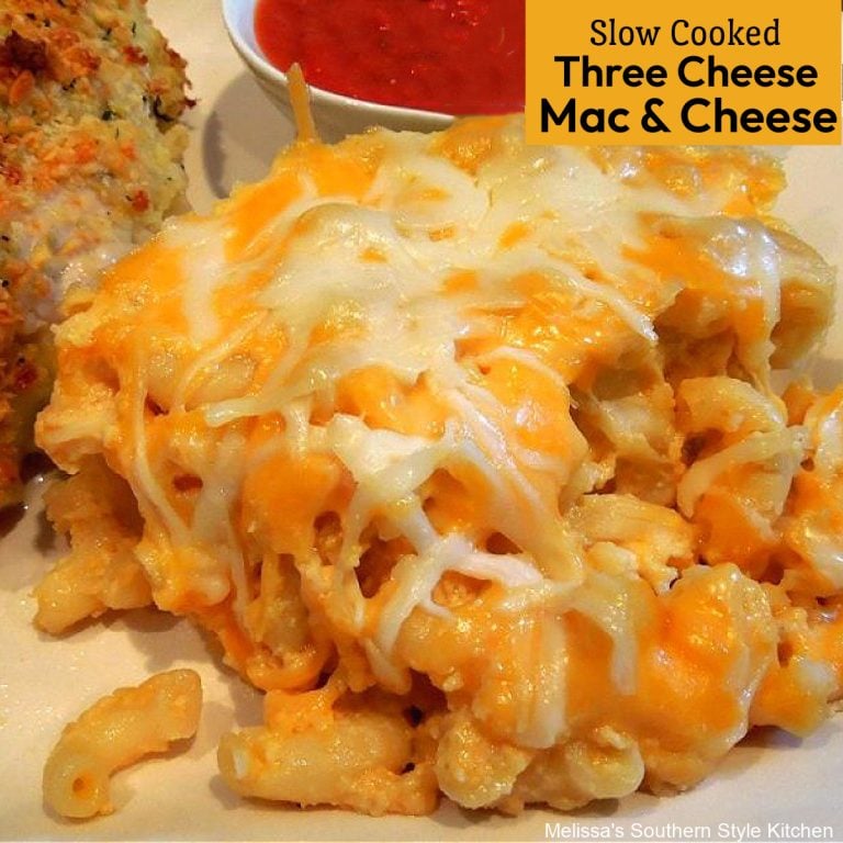 Slow Cooked Three Cheese Mac and Cheese