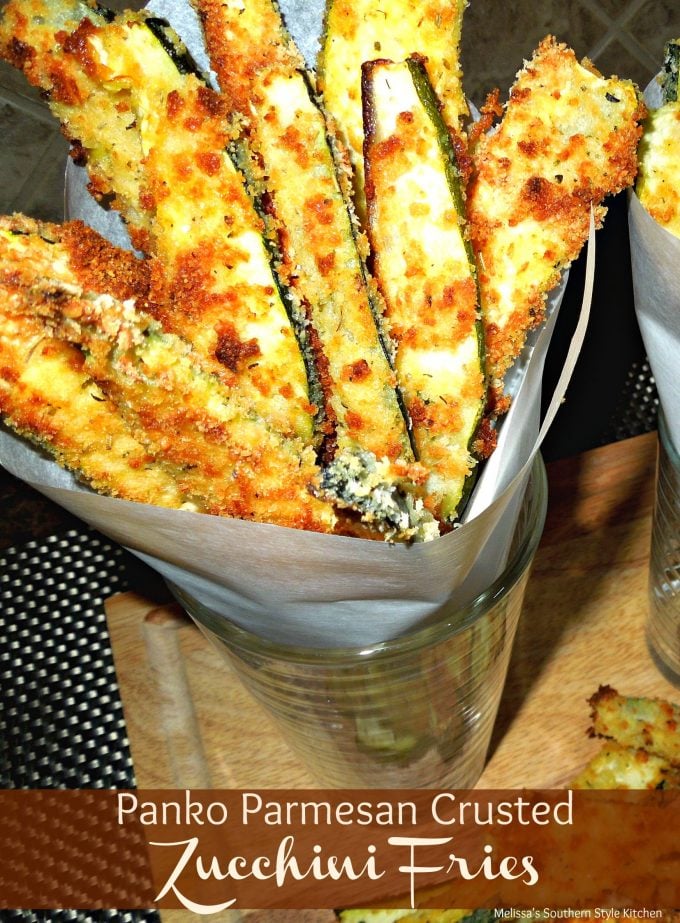 Panko-Parmesan Crusted Zucchini Fries