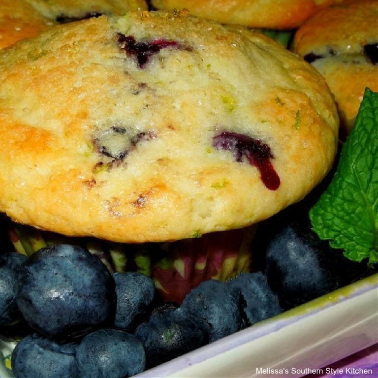 Blueberry Lime Buttermilk Muffins