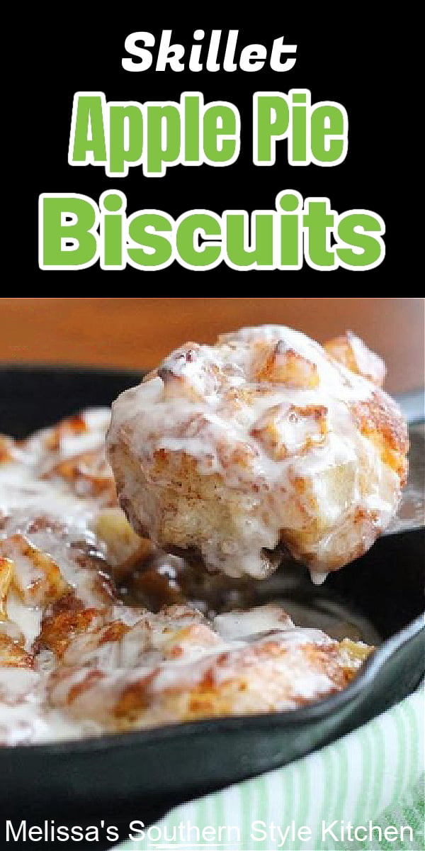 Breakfast or dessert these easy Apple Pie Biscuits are a fusion sweet treat that's impossible to resist #applepie #applepiebiscuits #biscuits #brunch #breakfast #recipes #sweets #dessertfoodrecipes #desserts #southernfood #southernrecipes #holidaybrunch #apples #pie #holidayrecipes #fallbaking