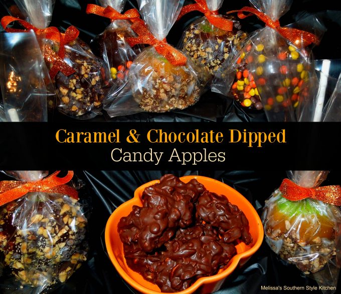Caramel And Chocolate Dipped Apples