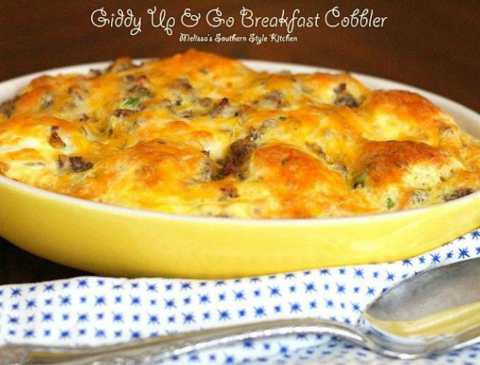 Giddy Up And Go Breakfast Cobbler