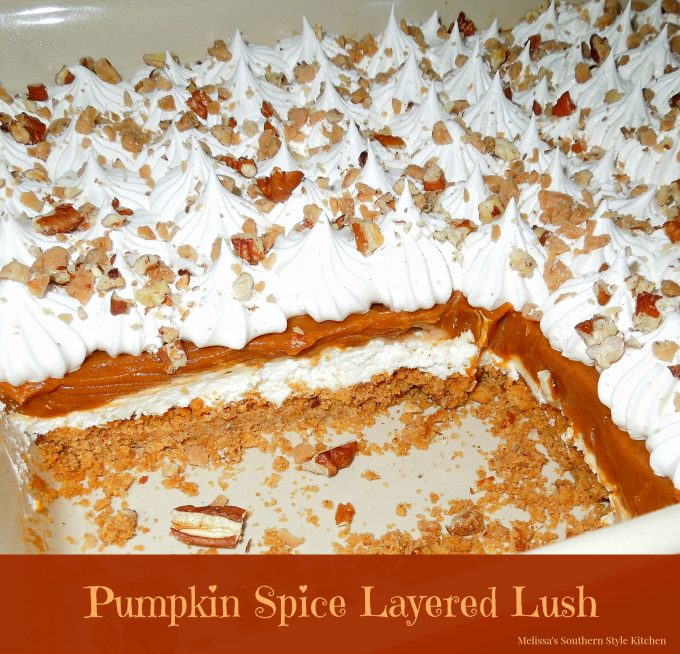Pumpkin Spice Layered Lush Dessert