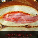 Italian Party Sub With Sweet Balsamic Onions And Basil Mayo