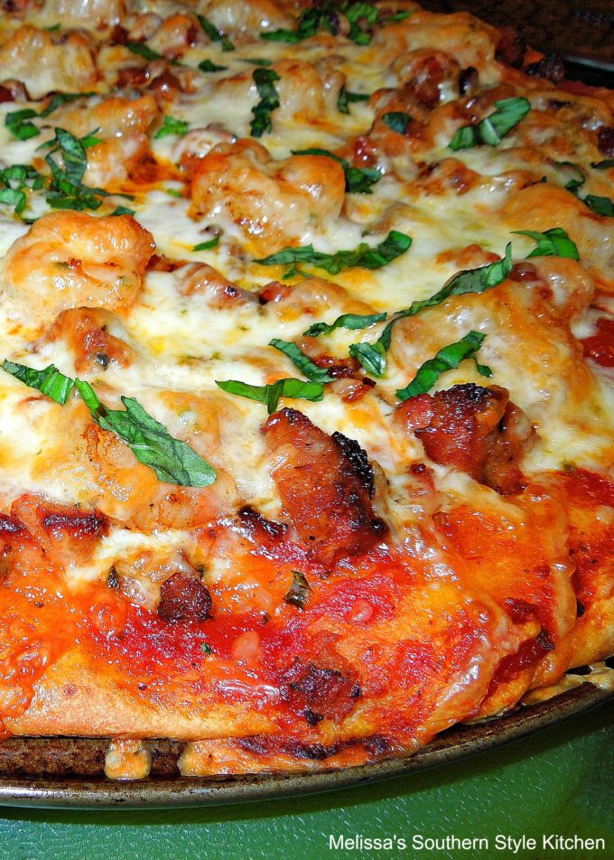 Cajun Shrimp and Andouille Pizza