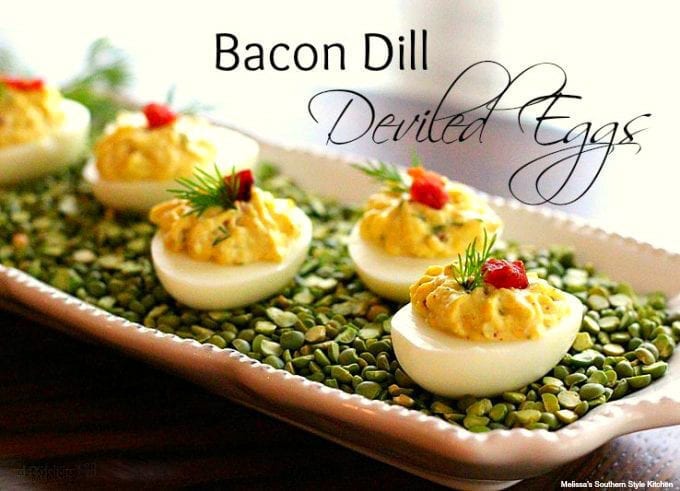 Bacon Dill Deviled Eggs
