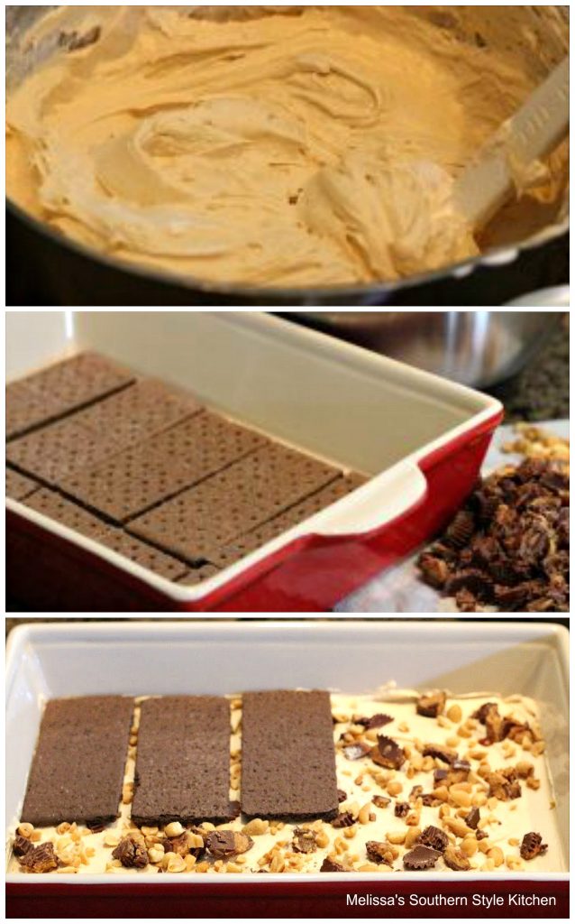 ingredients to make peanut butter cup lasagna