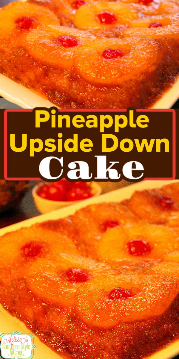 Fresh pineapple sets this Pineapple Upside Down Cake apart from the rest #pineapple #pineapplecake #cakerecipes #freshpineapple #dessertfoodrecipes #desserts #southernrecipes #southernfood via @melissasssk
