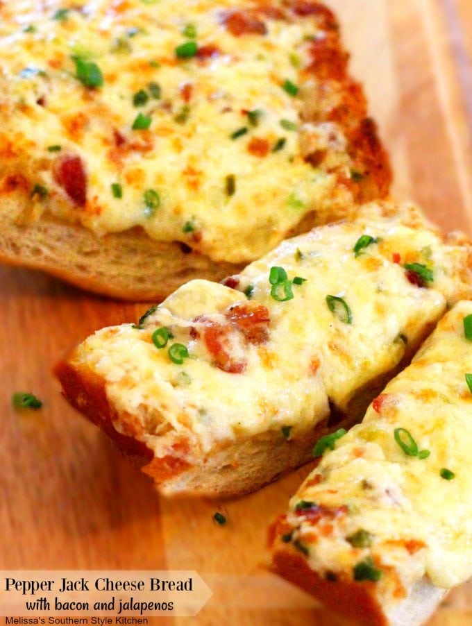 Pepper Jack Cheese Bread with Bacon And Jalapenos