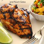 Grilled Chili-Lime Chicken And Peach Salsa