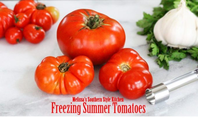 Freezing Summer Tomatoes And Homemade Tomato Sauce