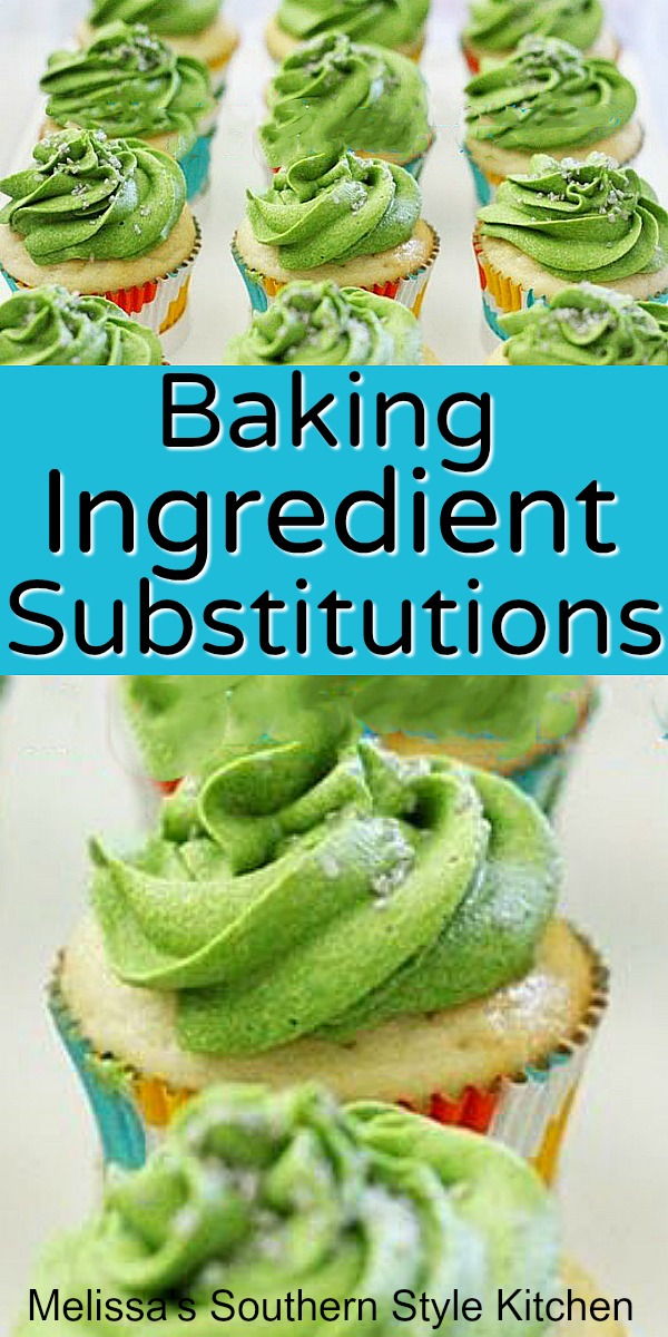 Common Baking Ingredient Substitutions