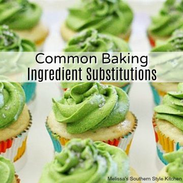Common Baking Ingredient Substitutions