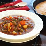 how to make Vegetable Beef Soup in a slow cooker