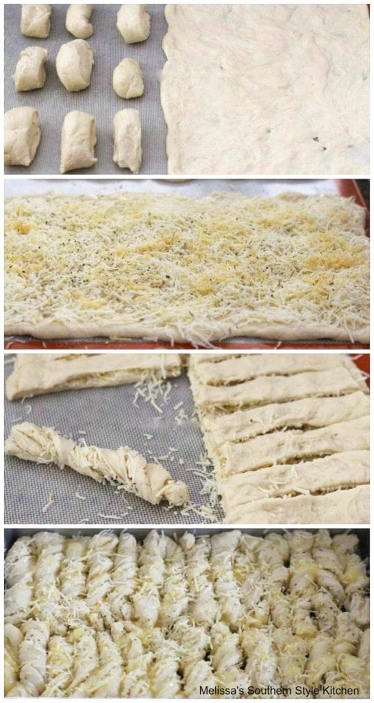 step-by-step images how to make bread twists