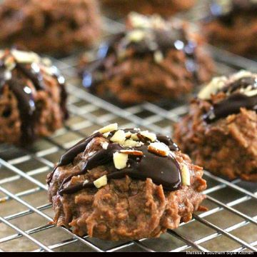 chocolate-almond-macaroon-cookies