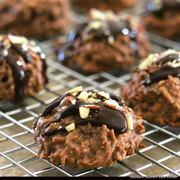 Chocolate Almond Macaroon Cookies