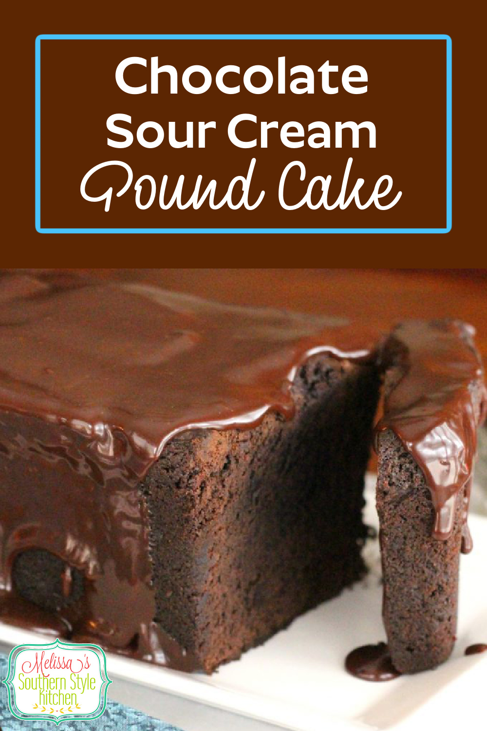 Chocolate fans will flip for this rich and decadent Chocolate Sour Cream Pound Cake #chocolatepoundcake #chocolatecake #chocolste #cakes #cakerecipes #southernpoundcakerecipes #desserts #holidaybaking #chocolterecipes #dessertfoodrecipes #christmascakes #thanksgiving #birthdaycake #southernfood #southernrecipes #poundcakes