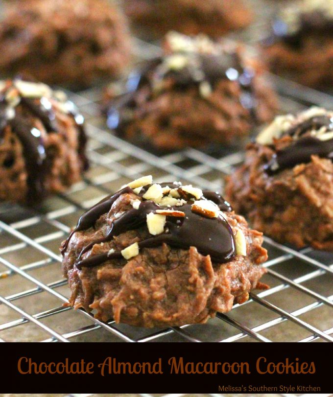 Chocolate-Almond Macaroon Cookies