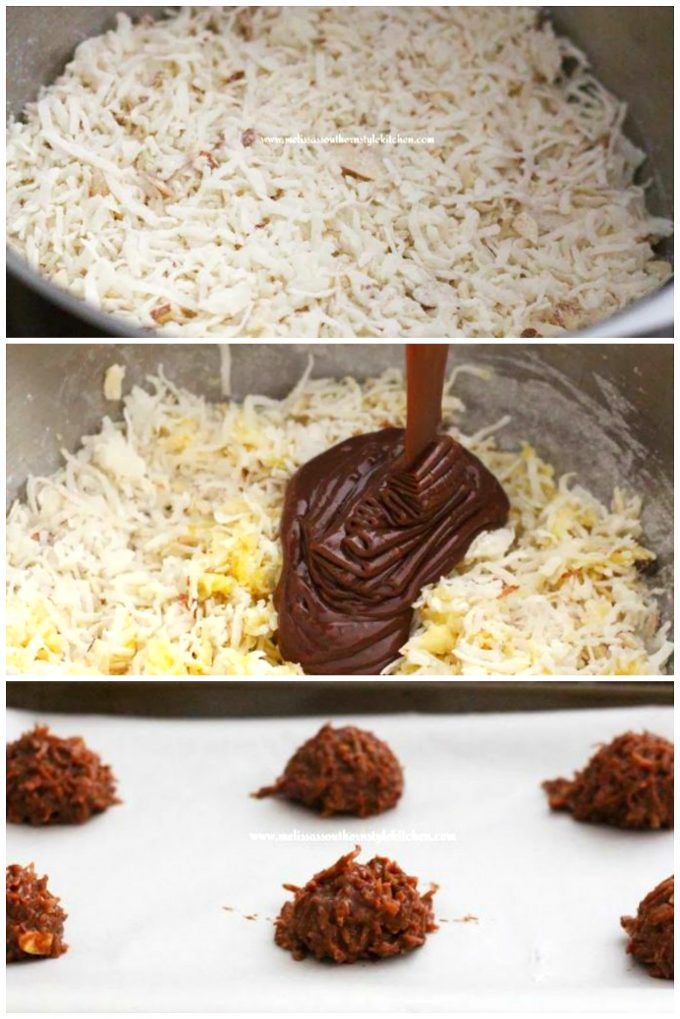 Chocolate-Almond Macaroon Cookies