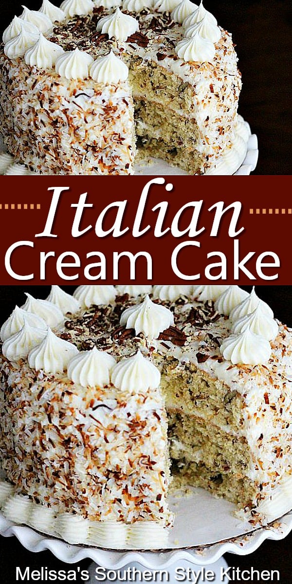 Italian Cream Cake via @melissasssk