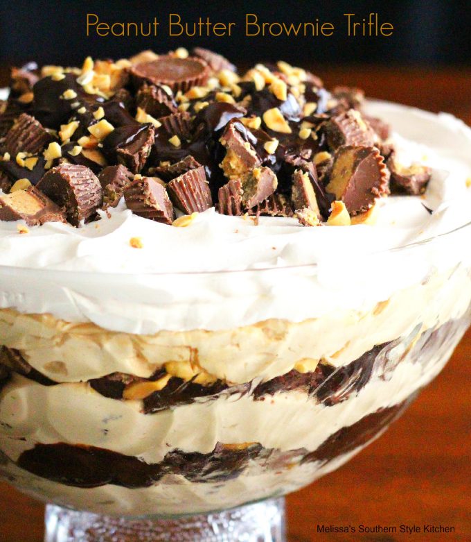 Peanut Butter Brownie Trifle