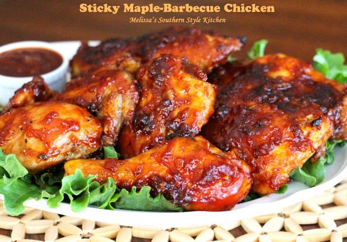 Sticky Maple Barbecue Chicken