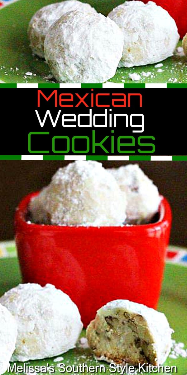 Mexican Wedding Cookies #mexicanweddingcookies #cookies #snowballs #russianteacakes #cookierecipes #mexican #desserts #dessertfoodrecipes #southernfood #southernrecipes #cincodemayo