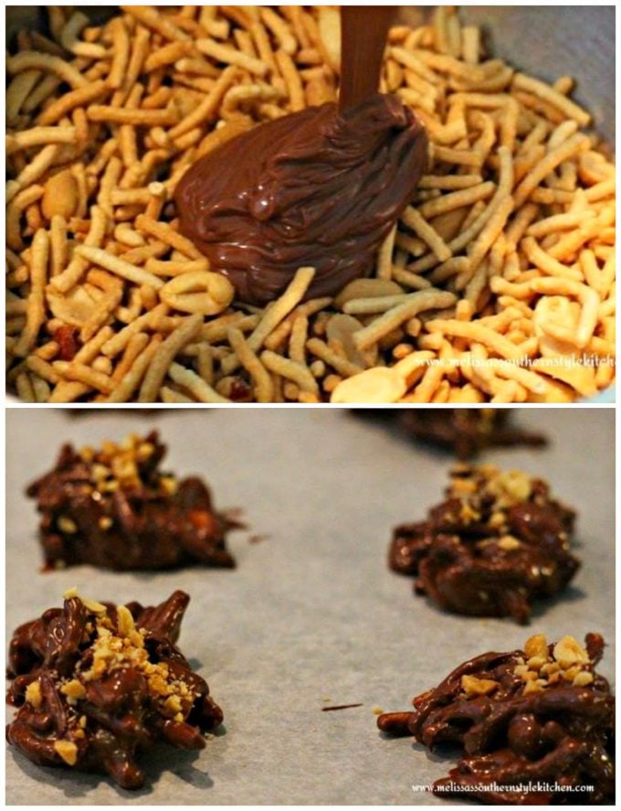 Chocolate Peanut Butter Haystacks